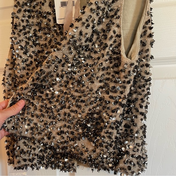 Free People Open Back Sequin Sweater Vest - Picture 12 of 15